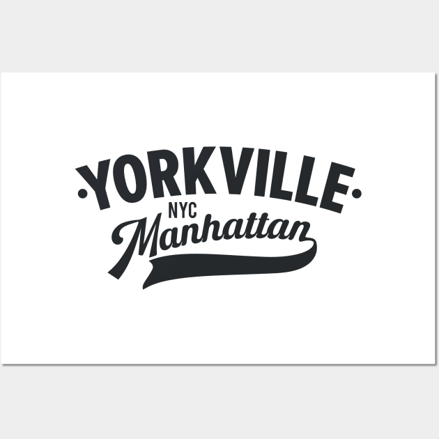 Yorkville Minimalist Logo - Manhattan Chic Apparel - New York City Wall Art by Boogosh